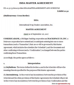 ISDA Master Agreement