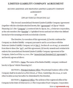 LLC Agreement