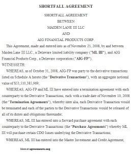 Shortfall Agreement - agreements.org