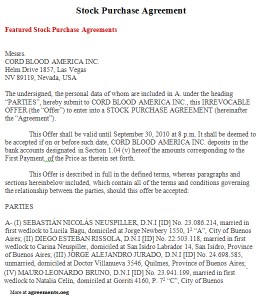 Stock Purchase Agreement - agreements.org