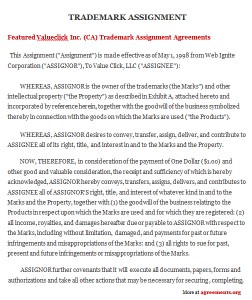 Trademark Assignment Agreement - agreements.org