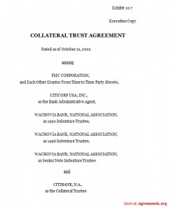 Collateral Trust Agreement