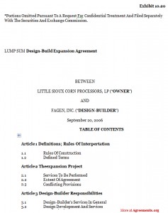 Design-Build Expansion Agreement