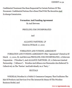 FORMATION AND FUNDING AGREEMENT